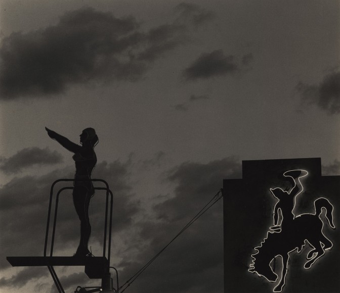 Motel Sign, Highway 80, Cheyenne, Wyoming, 1974