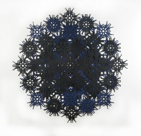 Soldier, 2006 Cut Paper, 46 x 46 inches round