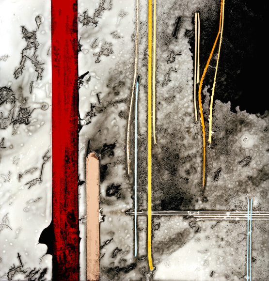 Analog v. Digital, Amy Finkelstein - &quot;Am is are was were, 6&quot;, courtesy of Alan Klotz Gallery, 2017