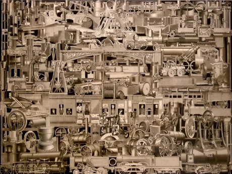 America, 2008 25 x 33 inch collage