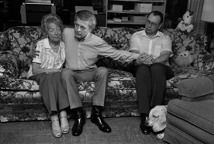 Sage Sohier, Gordon & Jim, with Gordon's mother Margot, San Diego, 1987