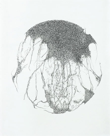 Disturbances, 2006 30 x 22 inch ink on paper