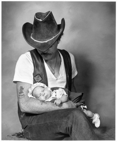 Leon Borensztein, Father with Baby Girl, Santa Rosa, California, 1979-1989