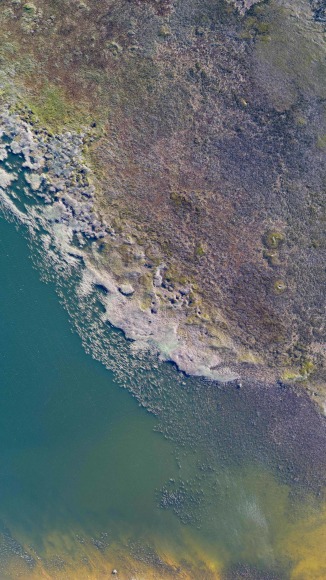 Stu Murphy, Hiawatha, 2019, Aerial photo of wetlands near Grafton NSW