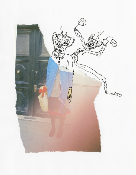 Michael Stiegler  Two Friends (unframed), 2019 art from the exhibition on Bowery at Lone Goat Gallery