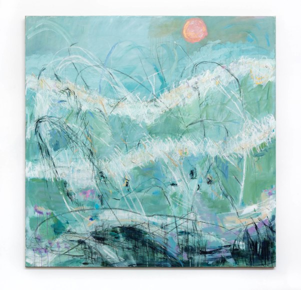 Andjana Pachkova  Byron Dreaming, 2019  Acrylic, oil pastels and charcoal on Belgian linen