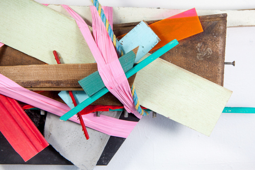 Maggie Schreiber Until the Light takes us #2 (detail) 2017  ​mixed media