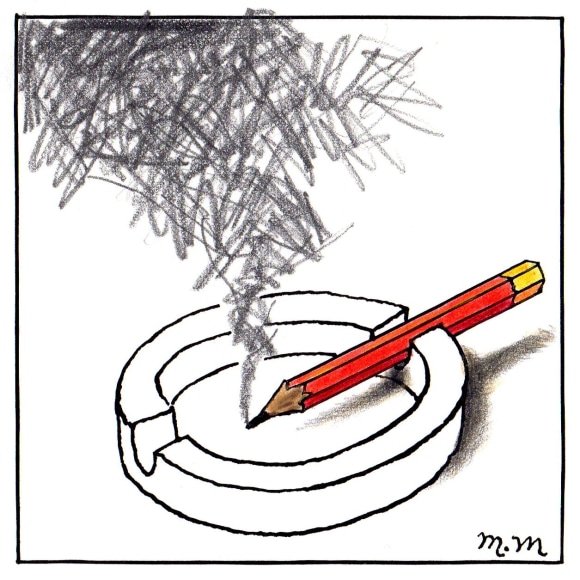 Matthew Martin  Smoking Pencil, 2018