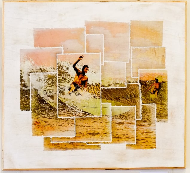 Graham 'Potts' Porter  Saltwater Spray Mixed media on salvaged timber Edition Of 25 each 2016