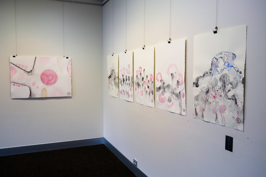 Dean Power The Four Invitations Of Syzygium Moorei Installation View  2018