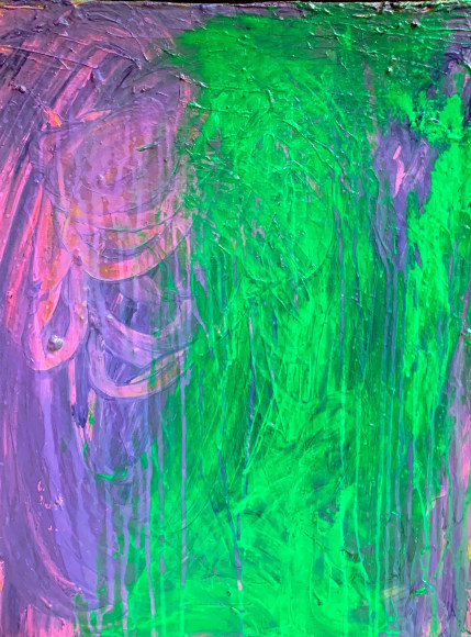 Mbatha Nguta  Pink Purple Green, 2019
