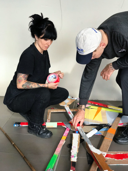 Maggie Schreiber Pretty Vacant Stelcur Pool  Installation View ​2018