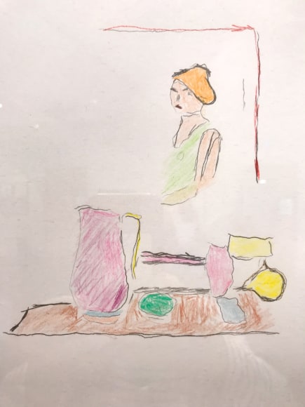 Nathan Gooley  One girl pencil on paper 43.5 cm x 40 cm 2018