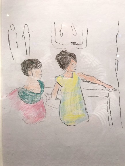 Nathan Gooley  Two Girls pencil on paper 43.5 cm x 40 cm 2018