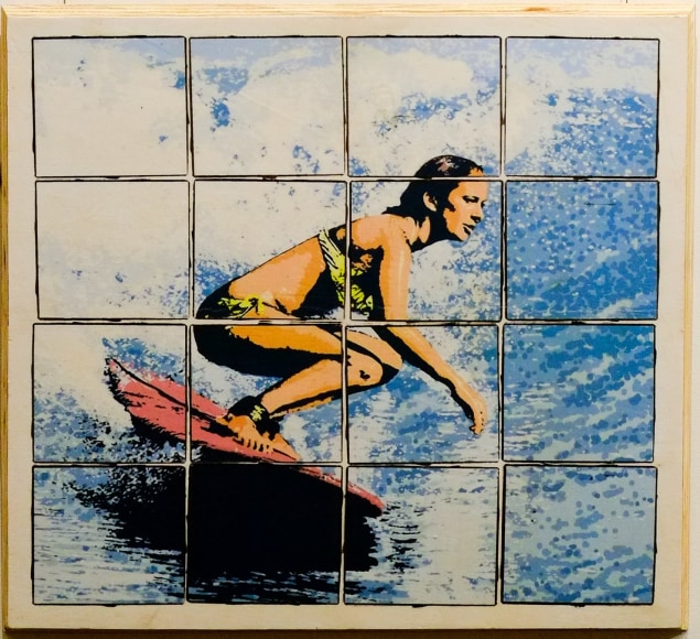 Graham 'Potts' Porter Cruising Mixed media on salvaged timber Edition Of 25 each 2016
