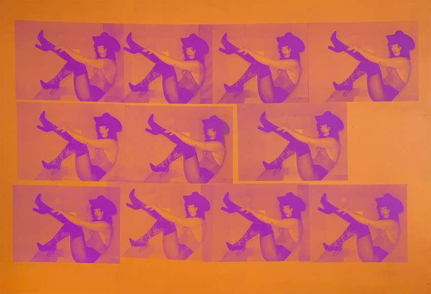 Michael Stiegler  Georgia Orange and Pink, 2019 art from the exhibition on Bowery at Lone Goat Gallery