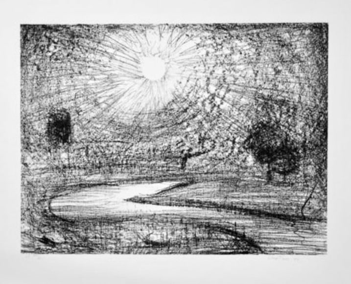 Lloyd Rees Sunshine in Victoria, 1988 Lithograph Printed by Fred Genis