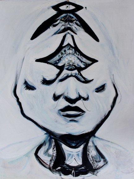 Alex Carletti Buddha, 2017 Acrylic on board