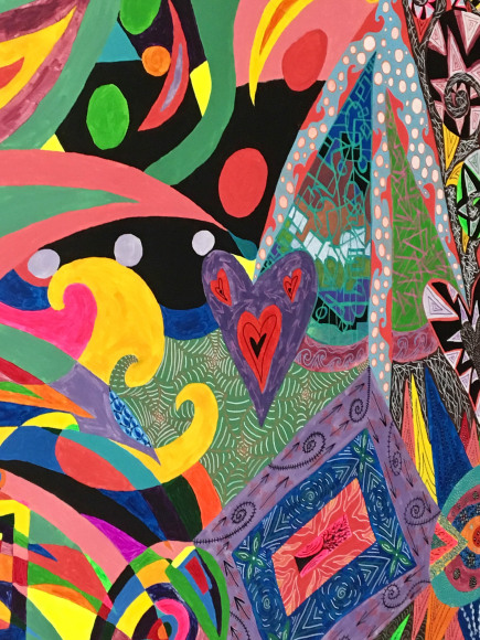 Justine Rose Confusion, acrylic on canvas, 2018, 150x120cm