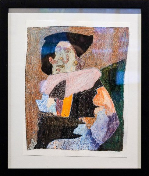 Quinlyn SeikotQuinlyn’s  Frans Hal’s The Laughing Cavalier Mixed media on paper 43.5cm x 40 cm 2018