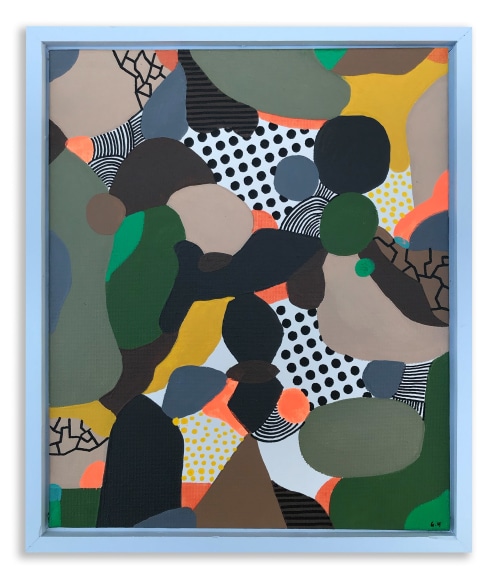 Greg Hodgson  A girl who burns dots in your eyes, 2019 art