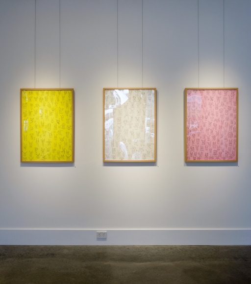 Michael Stiegler On Bowery exhibition Installation View 2019 Lone Goat Gallery