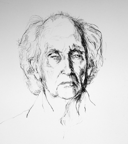 Judy Cassab Portrait of Lloyd Rees Lithograph Printed by Fred Genis