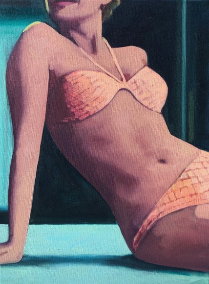 TRACEY  SYLVESTER HARRIS , Figure Study w/Bikini, 2022
