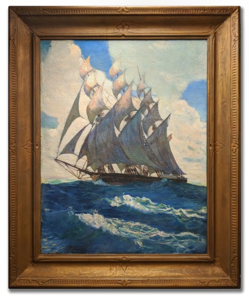 Horace Gilmore (  -1999), Maritime Scene, 1927