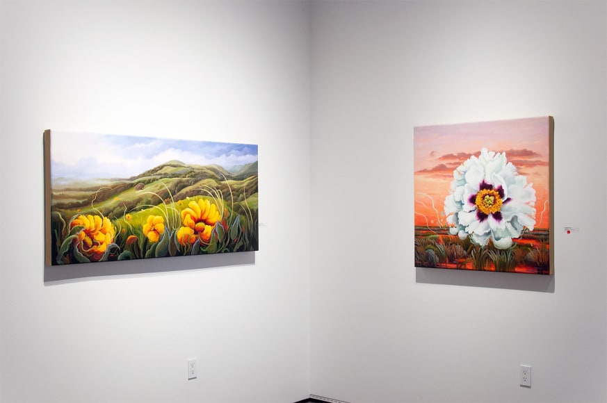 Installation photograph of PHOEBE BRUNNER: A Wild Delight with Hi Ho and Heartbeat