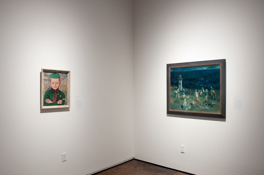 Installation photograph of THE ANCHORS: Masterworks from the Estates at Sullivan Goss, Betty Lane, Dan Lutz