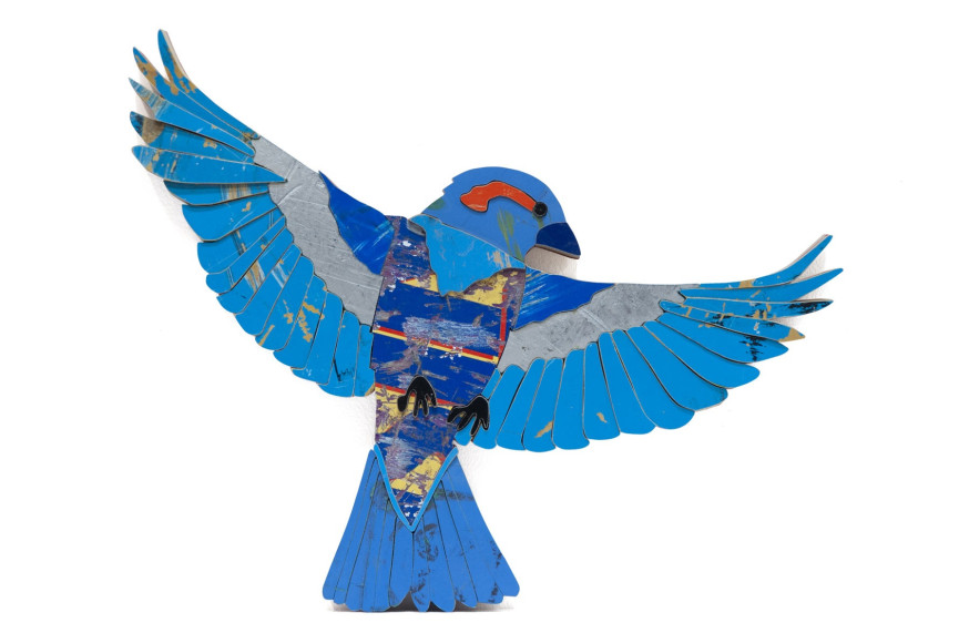 INGA GUZYTE, Young Sparrow - Blue - Blue - R, 2021