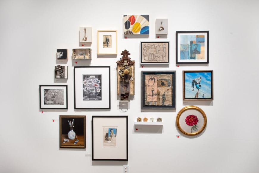 100 GRAND (100 works of art for $1,000 or less each) installation shot