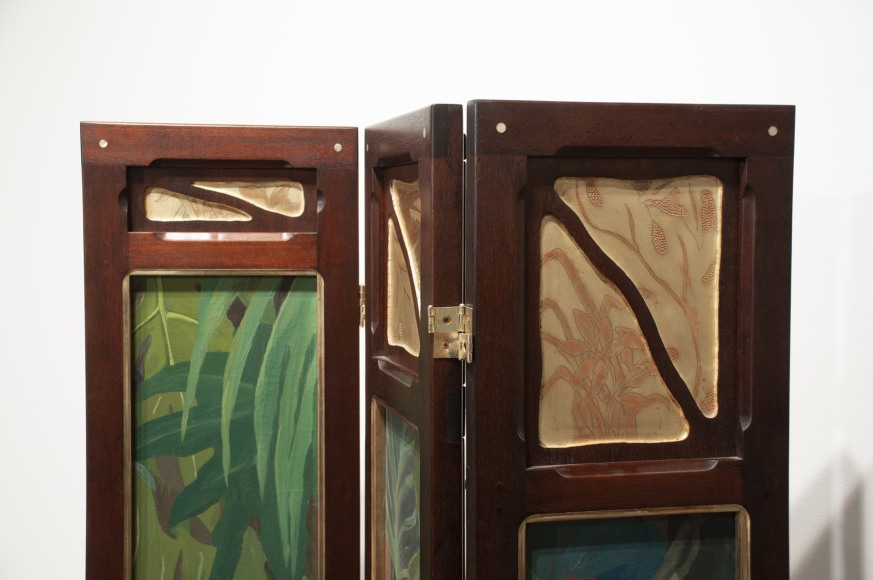 JESSIE ARMS BOTKE (1883-1971), Tropical Foliage - Three Panels, c. 1940