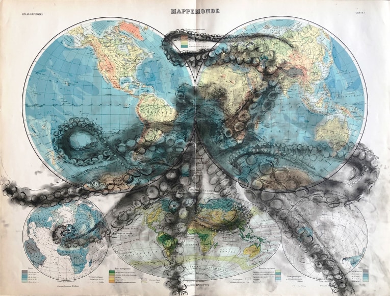 LYNN HANSON , Mappemonde, 2020