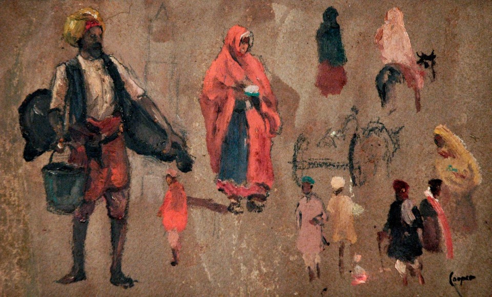 Colin Campbell Cooper (1856-1937), Study for Eleven Oriental Personages