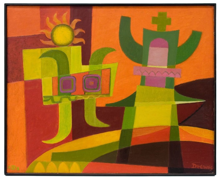 WERNER DREWES (1899-1985), Battle of Ancient Beliefs, 1968