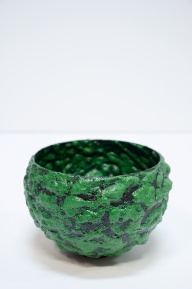 JAMES HAGGERTY, Kelp Green Crater Glaze Bowl, 2021