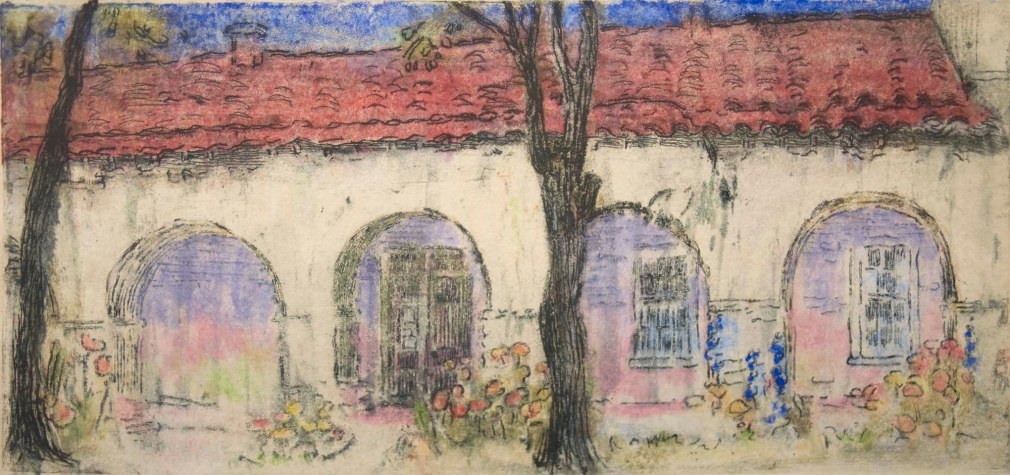 Nell Brooker Mayhew, Mission San Juan Bautista, 1921