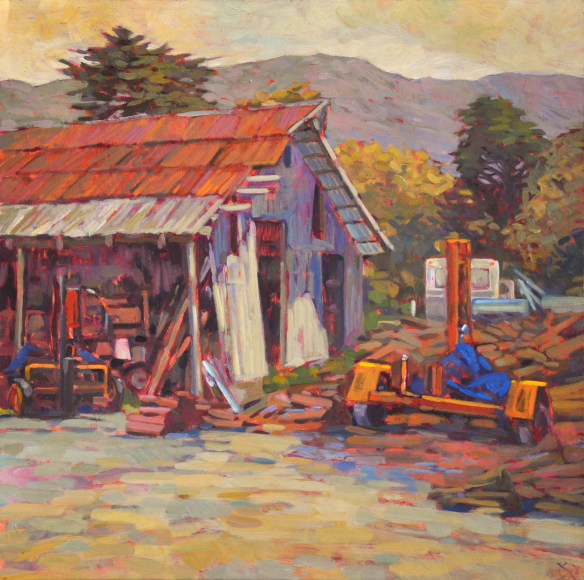 Whitney Brooks Abbott, East Facing barn, 2017