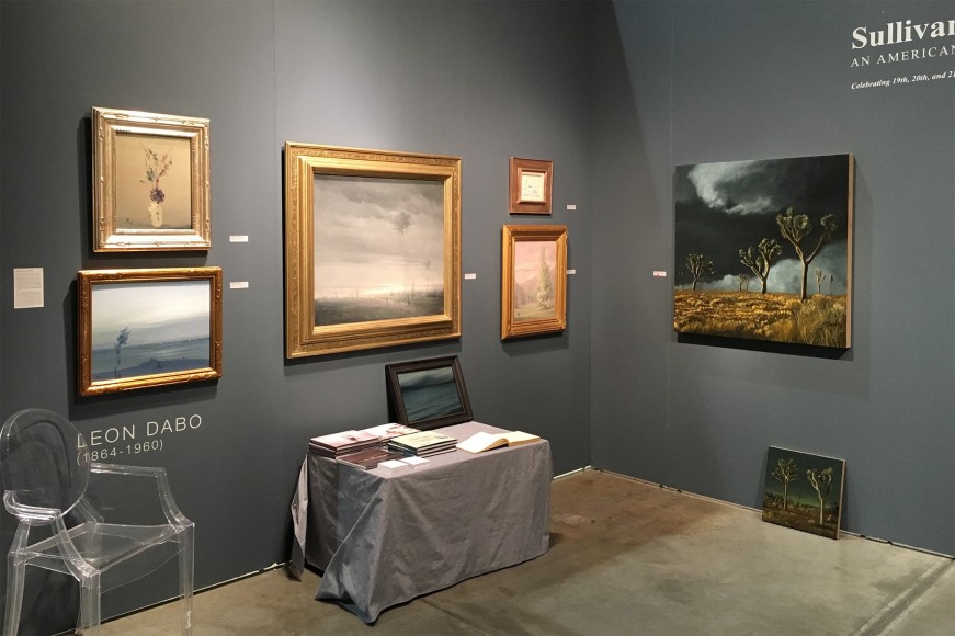 Seattle Art Fair, 2016 installation photograph, Leon Dabo, Chris Peters