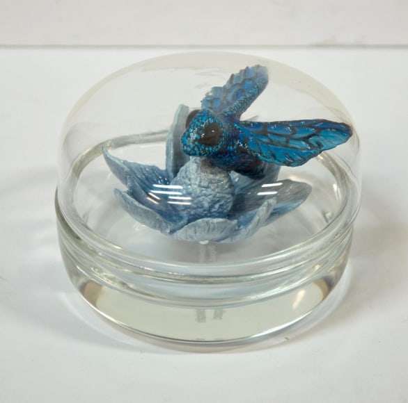 REBEKAH BOGARD , Bee and Flower with Light Glass Dome, 2018