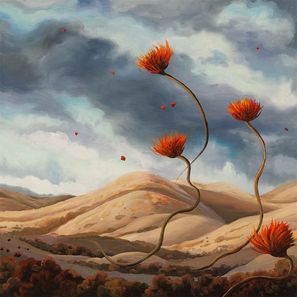 PHOEBE BRUNNER, Four Red Flowers