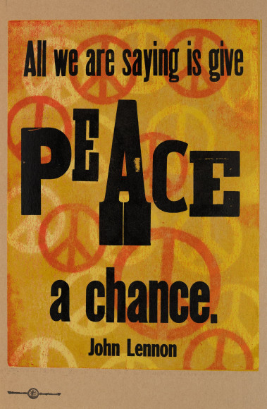 AMOS KENNEDY , Letterpress Print on Brown Board, 2025