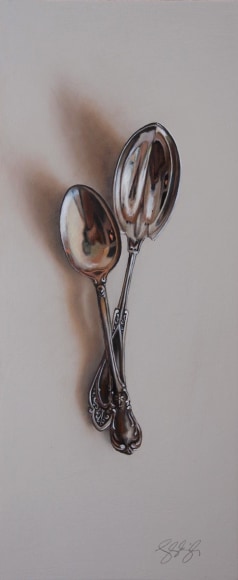 LESLIE LEWIS SIGLER , Silver Pair #5, The Thinker and The Feeler, 2021