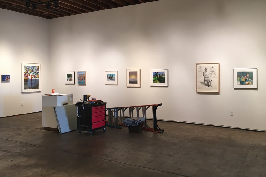 GIANTS INTERTWINED installation shot, Paul Wonner, William Theophilus Brown