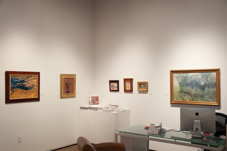 THE SUMMER SALON, 2019 installation photograph with Ray Strong, Leon Dabo, Nell Brooker Mayhew, Colin Campbell Cooper, and Meredith Brooks Abbott