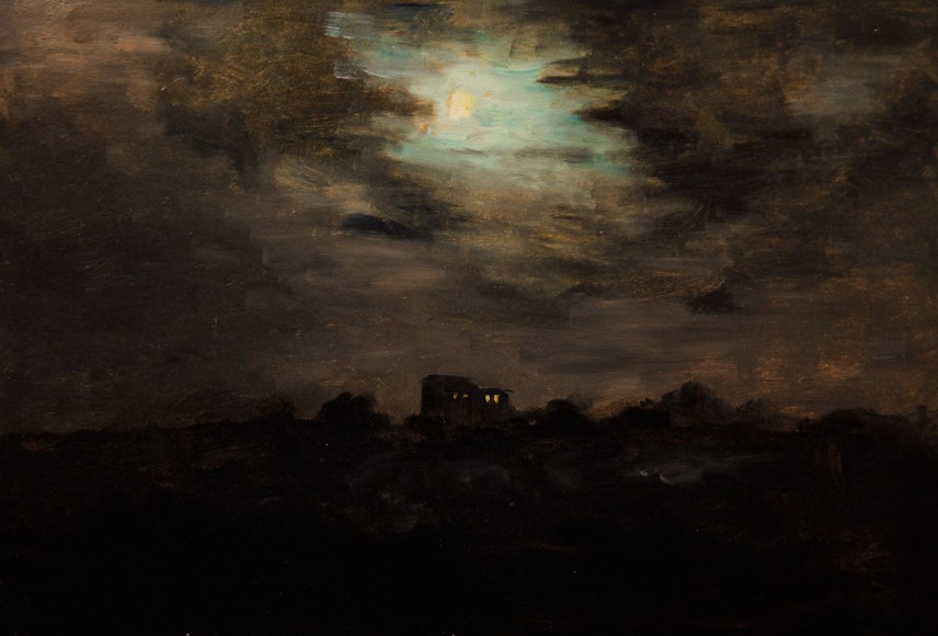 Lockwood de Forest (1850-1932), Moonlight Over Candlelit House, Montecito, c. 1910