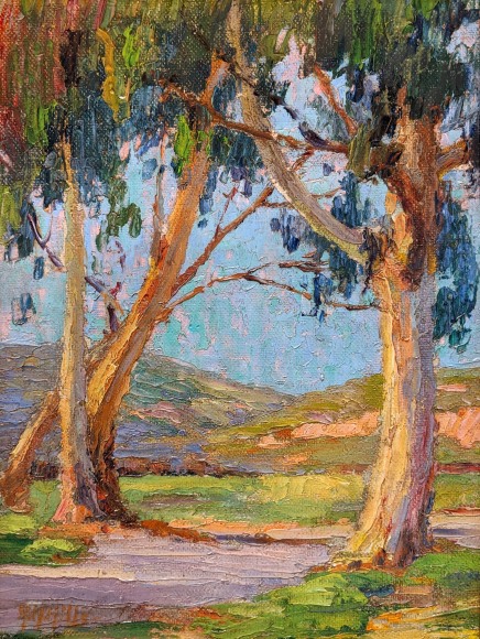 ANNA HILLS (1882-1930), Eucalyptus, Road to Hills, c.1920