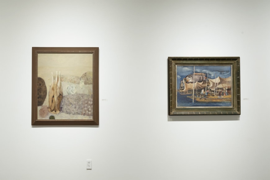 Installation photograph of The Summer Salon II, 2022 with RICHARD HAINES and MILLARD SHEETS